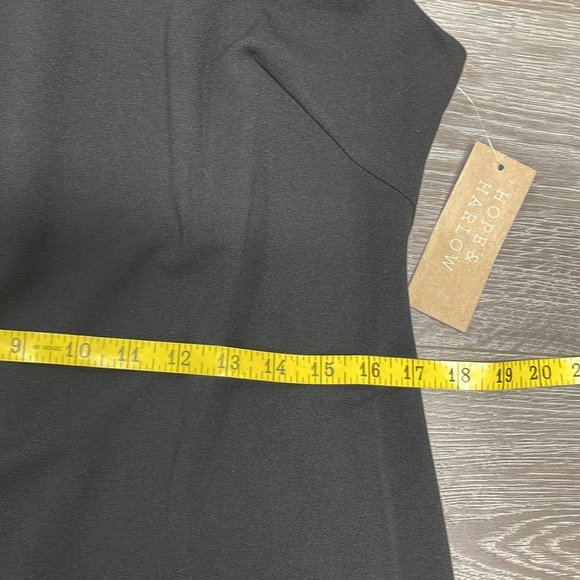 NWT Hope & Harlow Black Sheath Dress Shoulder Criss Cross Strappy Detail 12 - Picture 10 of 16